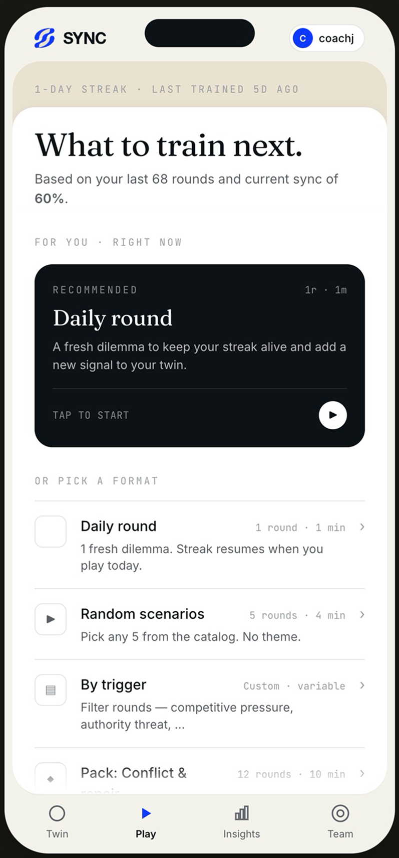 Sync — screen 02