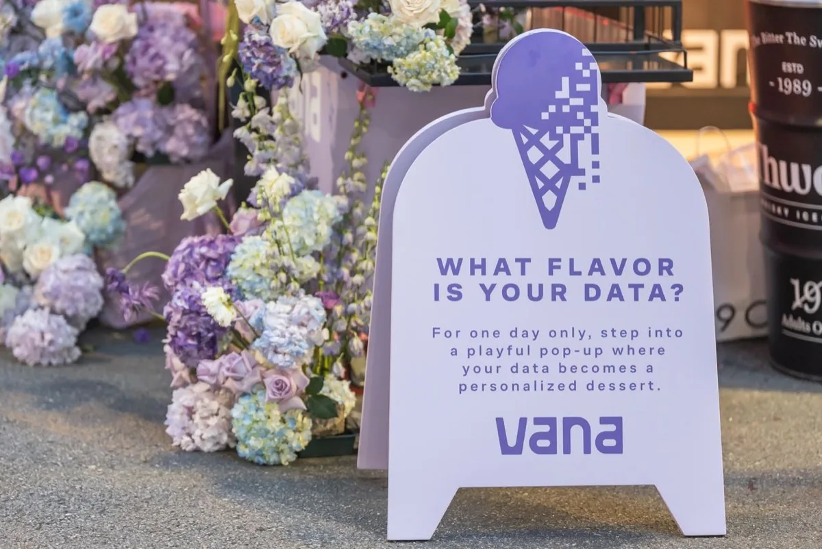 Vana event signage at Korea Blockchain Week